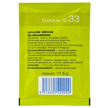 Load image into Gallery viewer, SafAle S-33 Ale Dry Yeast
